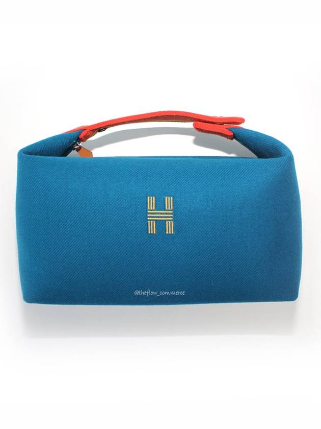 Breed A Brack Large Pouch Bag Blue Faun - HERMES - BALAAN 2