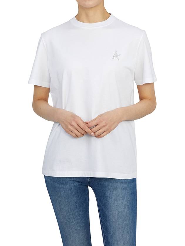 Star Printing Short Sleeve T-Shirt White - GOLDEN GOOSE - BALAAN 6