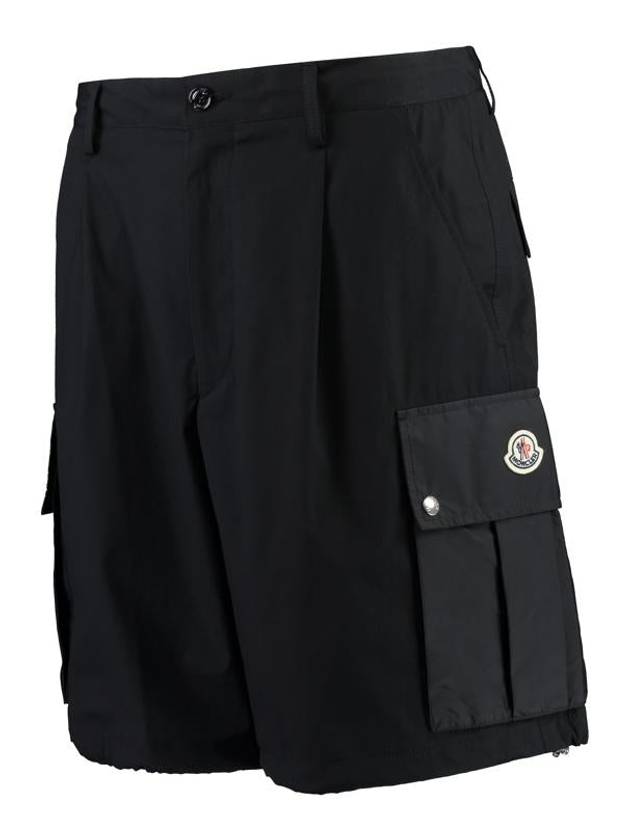 Moncler Cotton Bermuda Shorts - MONCLER - BALAAN 3