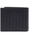 Intrecciato Calf Leather Half Wallet Black - BOTTEGA VENETA - BALAAN 5