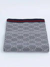 GG Two Tone Wool Scarf Grey - GUCCI - BALAAN 4