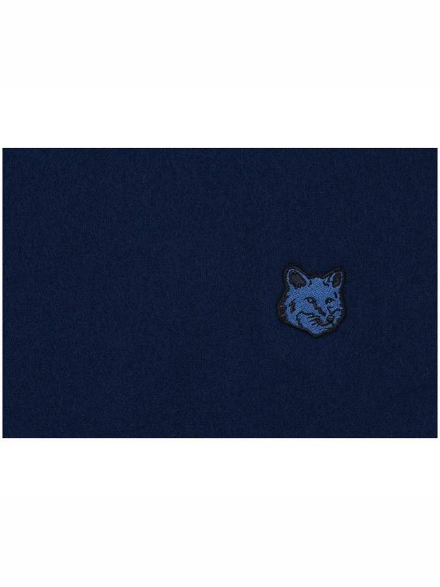 Bold Fox Head Patch Muffler Navy - MAISON KITSUNE - BALAAN 4