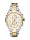 Men's Claudio Chronograph Metal Watch Silver Gold - EMPORIO ARMANI - BALAAN 2