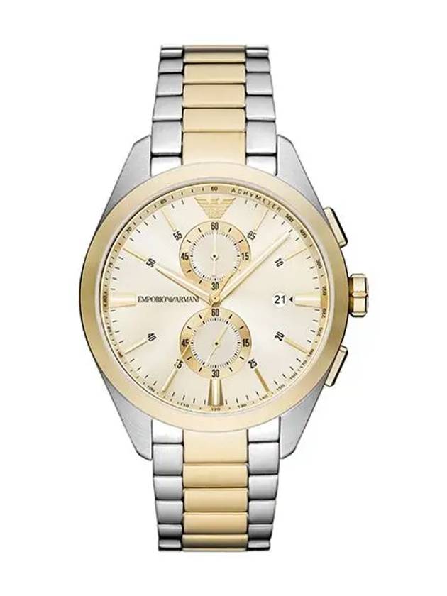 Men's Claudio Chronograph Metal Watch Silver Gold - EMPORIO ARMANI - BALAAN 3