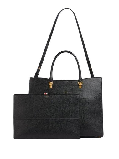 Pebbled Calfskin Large Duet Tote Bag - THOM BROWNE - BALAAN 1