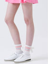 Blossom Logo Ribbon Socks PINK - MONBIRDIE GOLF - BALAAN 10