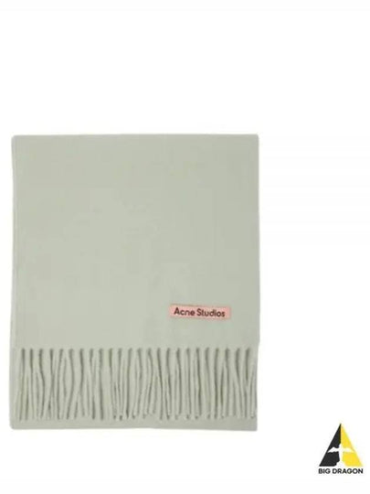 Wool Fringe Muffler Light Green - ACNE STUDIOS - BALAAN 2