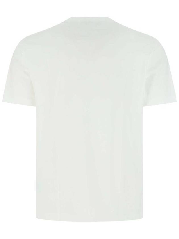 Men's Barocco Silhouette Logo Short Sleeve T-Shirt White - VERSACE - BALAAN 3