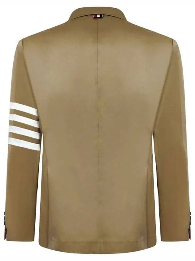 4 Bar Armband Cotton Blazer Jacket Camel - THOM BROWNE - BALAAN 3