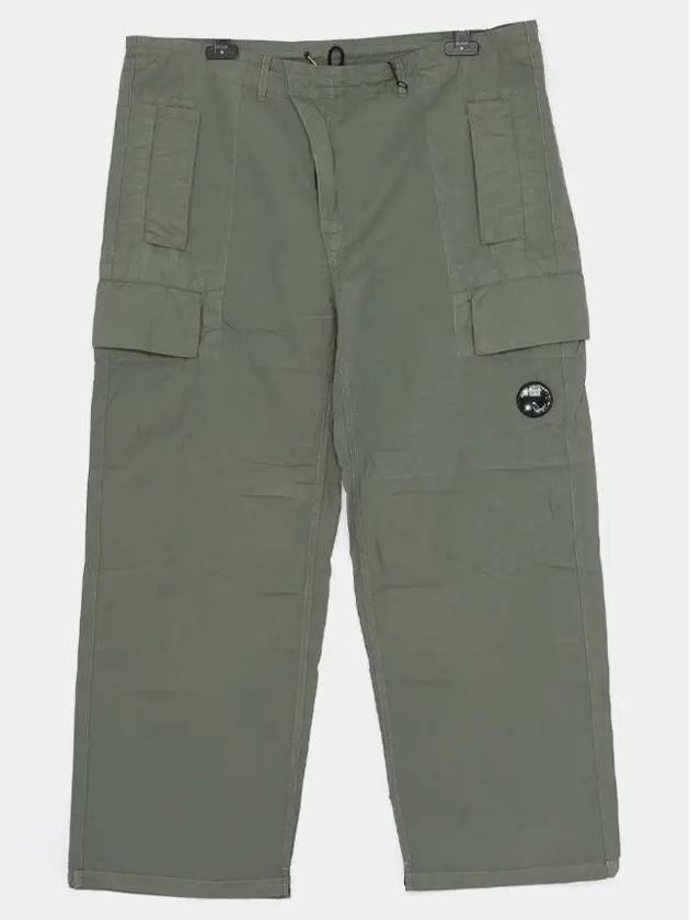 Flatt Nylon Oversized Cargo Straight Pants Green - CP COMPANY - BALAAN 2