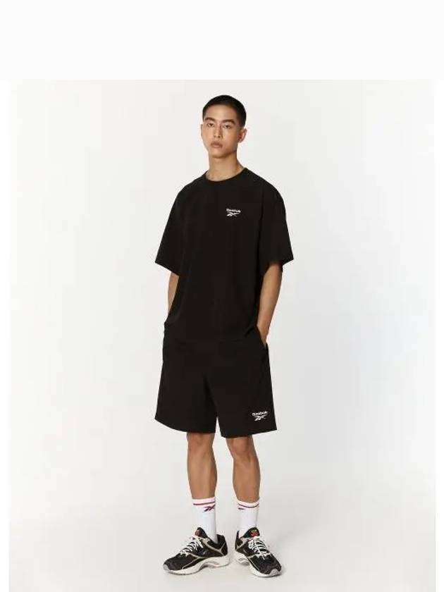 Recovery Woven T Shirt Shorts Setup Black - REEBOK - BALAAN 1