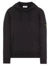 Wappen Patch Classic Fleece Hoodie Black - STONE ISLAND - BALAAN 2