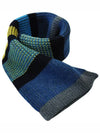 Striped Wool Muffler Yellow Blue - PAUL SMITH - BALAAN 2