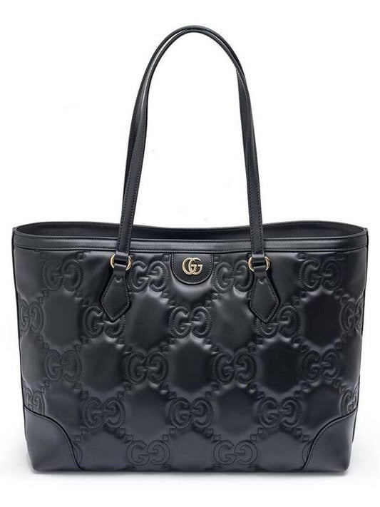 GG Matelasse Leather Medium Tote Bag Black - GUCCI - BALAAN 2