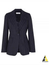 Galosce Pinstripe Blazer Jacket Black - MAX MARA - BALAAN 2