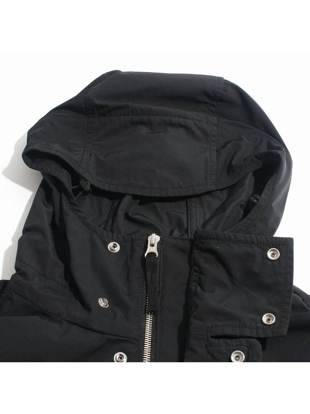 Wappen Patch Micro Twill Hooded Jacket Black - STONE ISLAND - BALAAN 7