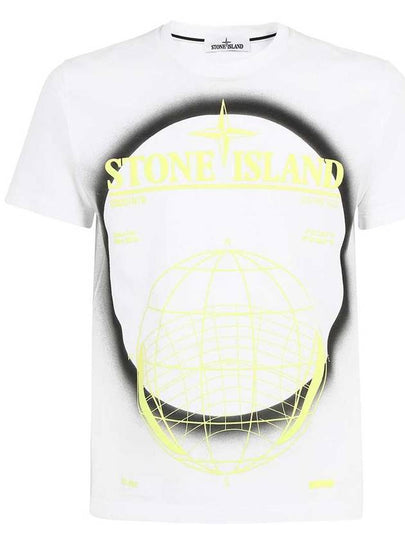 Men's Solar Eclipse Logo Short Sleeve T-Shirt White - STONE ISLAND - BALAAN 2