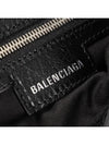 Zipper Stud Arena Lambskin Shoulder Bag Black - BALENCIAGA - BALAAN 6