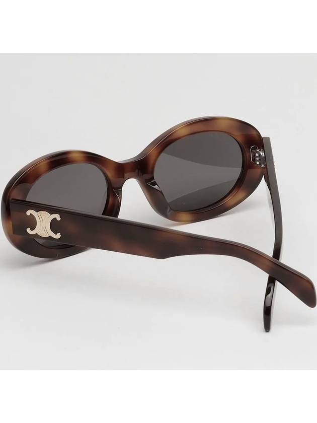 Eyewear Triomphe Logo Temple Sunglasses Havana - CELINE - BALAAN 5