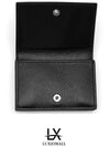 Logo Print Tri-Fold Half Wallet Black - BALENCIAGA - BALAAN 7