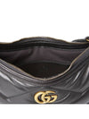 Marmont Small Leather Shoulder Bag Black - GUCCI - BALAAN 8