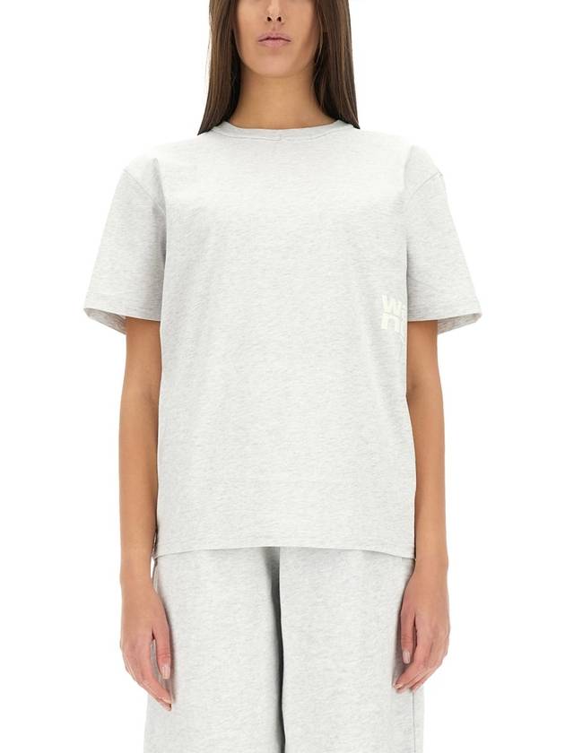 T-SHIRT WITH LOGO - ALEXANDER WANG - BALAAN 3