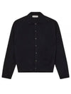 Men's Evening Polo Alpaca Cardigan Black - OUR LEGACY - BALAAN 2