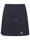 Women's SIERRA Pleated Skirt Navy - J.LINDEBERG - BALAAN 2