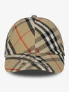 Vintage Check Base Ball Cap Beige - BURBERRY - BALAAN 2