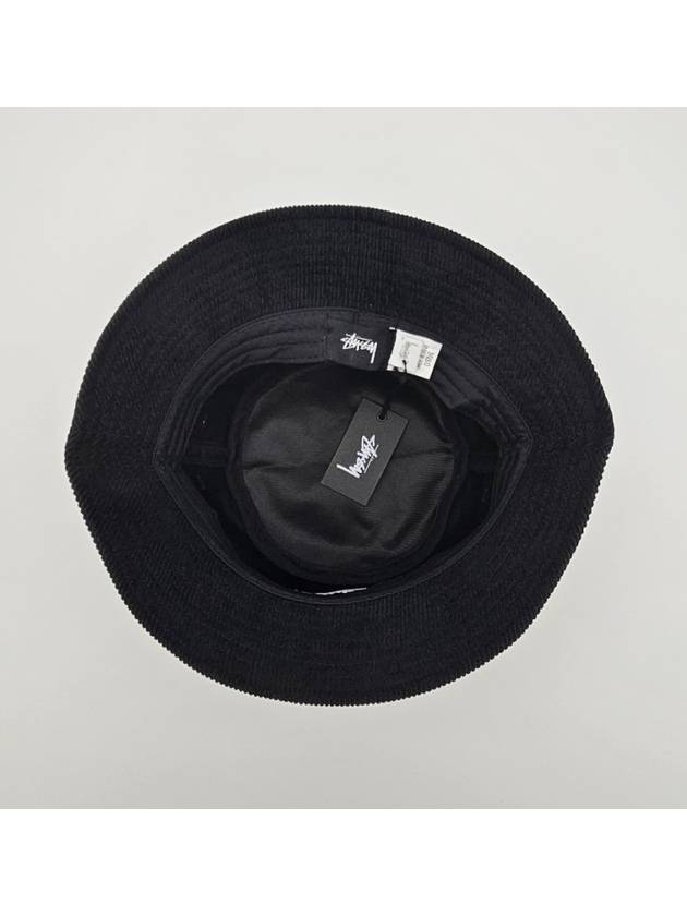 Graffiti Cord Bucket Hat Black - STUSSY - BALAAN 7