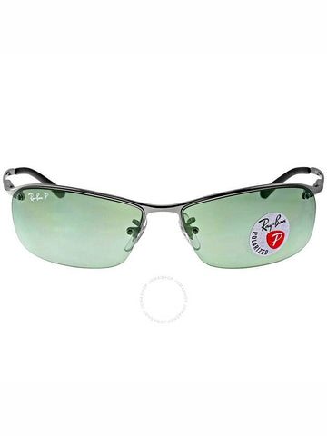 Ray Ban Polarized Green Classic G-15 Rectangular Men's Sunglasses RB3183 004/9A 63 - RAY-BAN - BALAAN 1