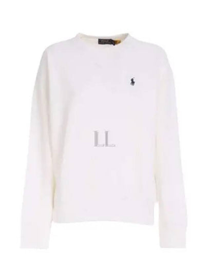 Embroidered Logo Pony Sweatshirt White - POLO RALPH LAUREN - BALAAN 2