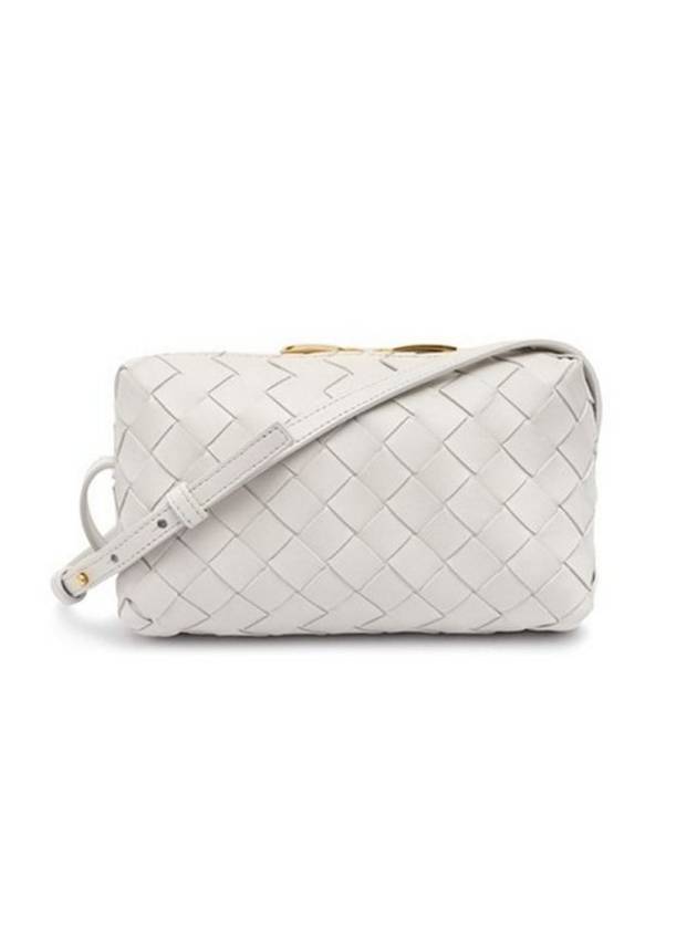 Intrecciato Mini Cross Bag White - BOTTEGA VENETA - BALAAN 1