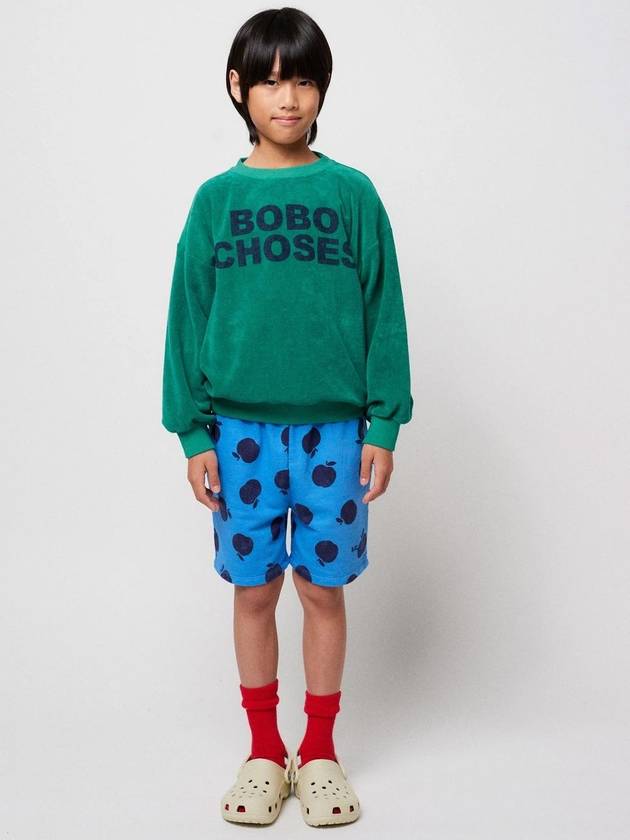 Iconic children s sweatshirt Bobo green terry B324EC014 - BOBO CHOSES - BALAAN 4