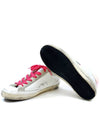 Women's Fur Sneakers White Pink GWF00101 F1950 - GOLDEN GOOSE - BALAAN 5