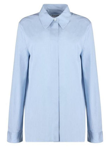 Shirt J05DL0101J45174 494 BLUE - JIL SANDER - BALAAN 1