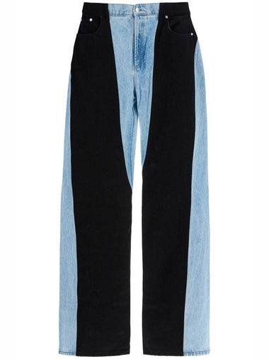 two-tone denim jeans - MUGLER - BALAAN 1