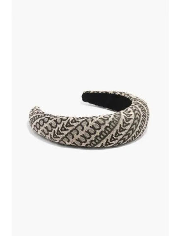 Monogram Headband Natural Jacquard MBANW22001BEX - MARC JACOBS - BALAAN 1