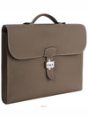 Sac D peche Light 1 37 Briefcase Etoffe Silver B 72899 - HERMES - BALAAN 3