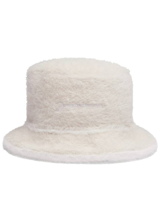 Le Bob Neve Fluffy Bucket Hat Off-White - JACQUEMUS - BALAAN 1