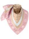 Monogram Infinity Square 90 Scarf Beige - LOUIS VUITTON - BALAAN 3