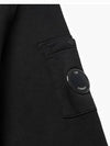 Lens Wappen Cotton Sweatshirt Black - CP COMPANY - BALAAN 4