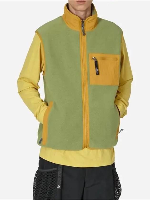 Men's Synchilla Fleece Vest Green - PATAGONIA - BALAAN 4