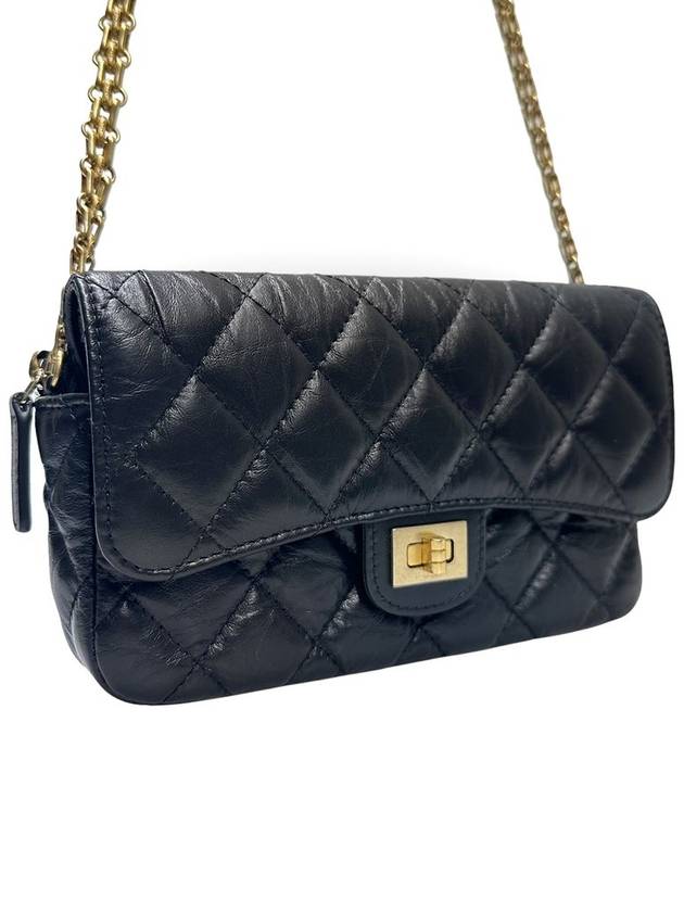 AP2215 Black 2 55 Vintage Double Phone Holder Bag - CHANEL - BALAAN 3