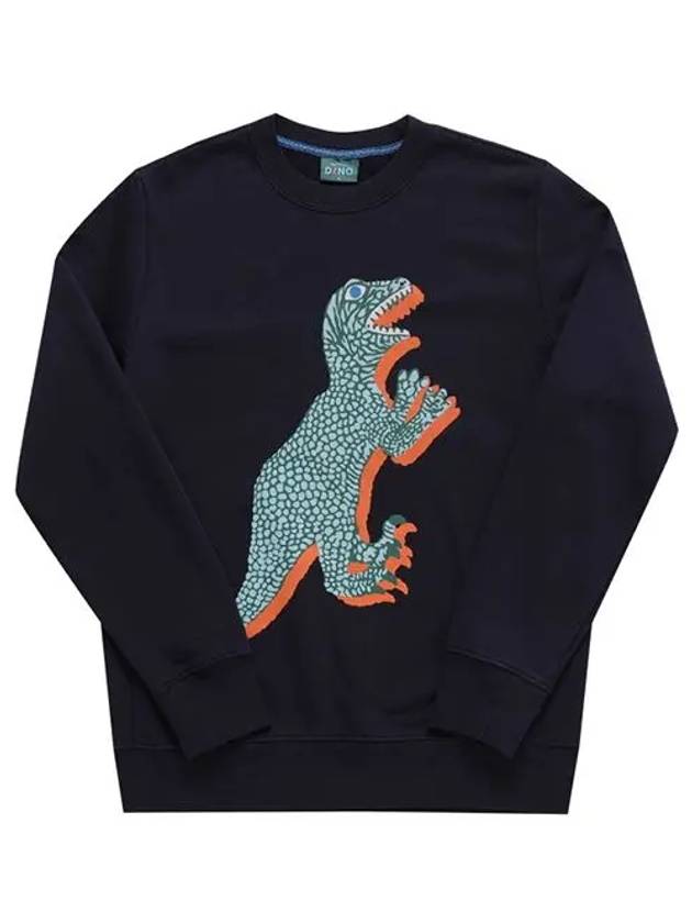 Dinosaur Print Crew Neck Sweatshirt Navy - PAUL SMITH - BALAAN 2