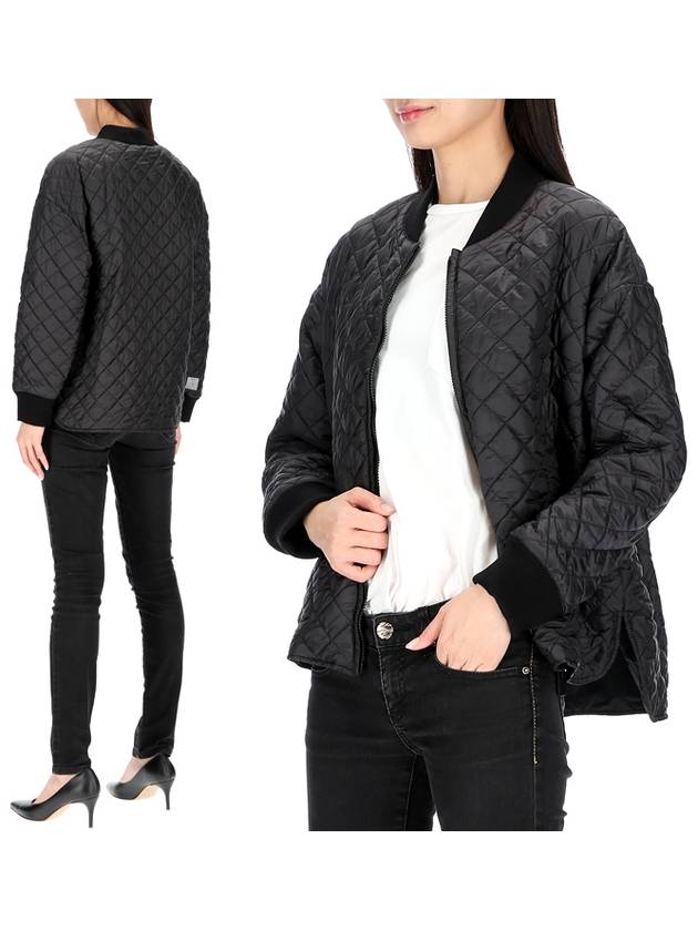 Maya Quilded Bomber Jacket Black - MAX MARA - BALAAN 2