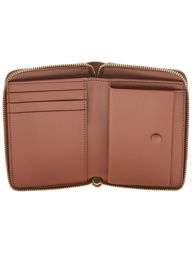 Around Zipper Leather Half Wallet Brown - JIL SANDER - BALAAN 11