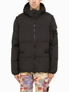 Men's Wappen Patch Crinkle Wraps Padding Black - STONE ISLAND - BALAAN 5