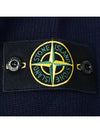 Logo Patch Crew Neck Wool Knit Top Navy - STONE ISLAND - BALAAN 5