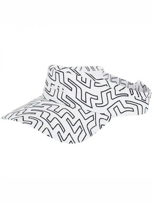 Bone Print Visor White Outline Bridge Swirl - J.LINDEBERG - BALAAN 2